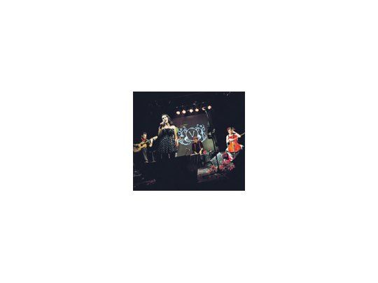 On stage