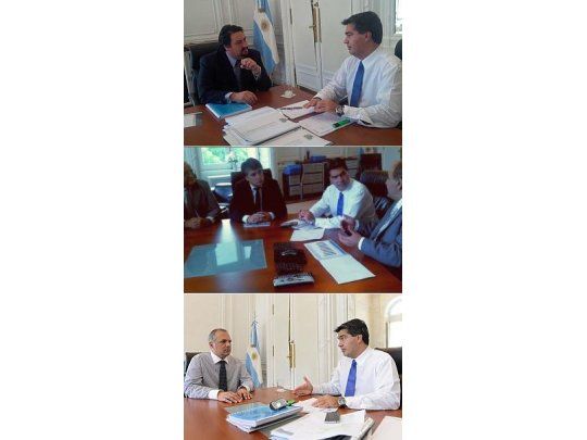 Jorge Capitanich recibió al misionero Maurice Closs, al ministro de Salud, Juan Luis Manzur y al chubutense Martín Buzzi.
