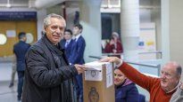 El presidente Alberto Fernández votó en Puerto Madero.&nbsp;