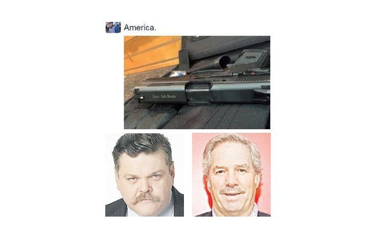 Jeb Bush hace campaña  en Twitter. Los candidatos republicanos compiten para ver quién promueve más el uso de armas. Casero le dijo enano a Solá. Y Solá le dijo gordo a Casero.