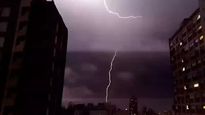 las impactantes imagenes de la tormenta en la costa bonaerense