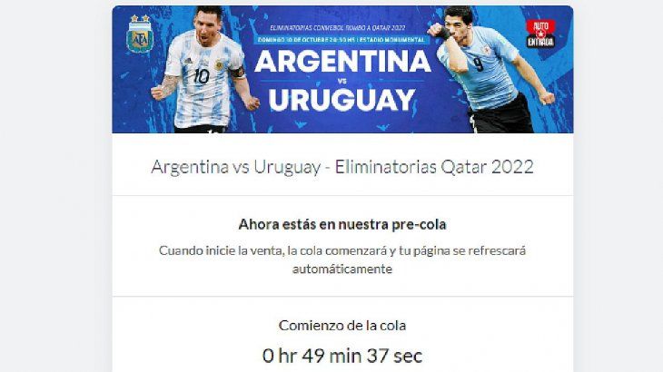 Entradas Argentina Vs. Uruguay: Empieza La Venta Y Ya Hay Pre-cola De ...