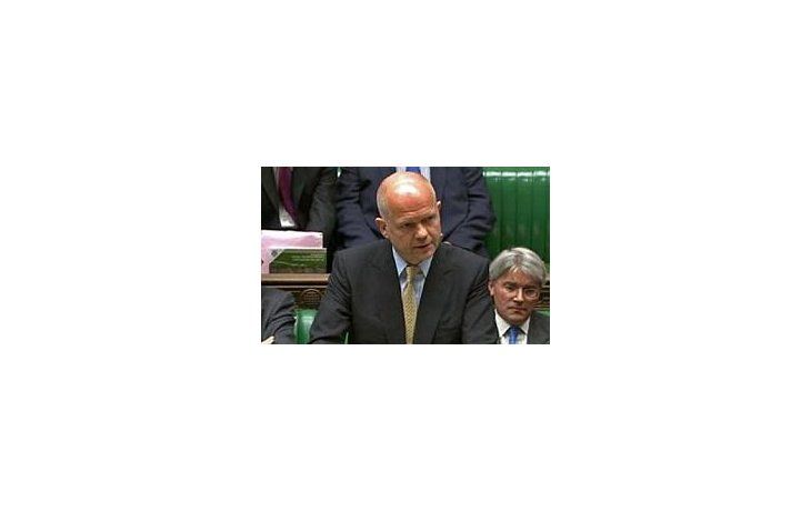 El canciller británico, William Haugue.