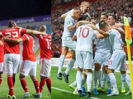 Rusia y Polonia se sumaron a Italia y Bélgica como los clasificados a la Eurocopa 2020.