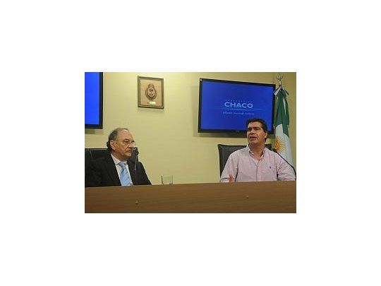 Capitanich ofreció una conferencia de prensa junto a Bacileff Ivanoff.