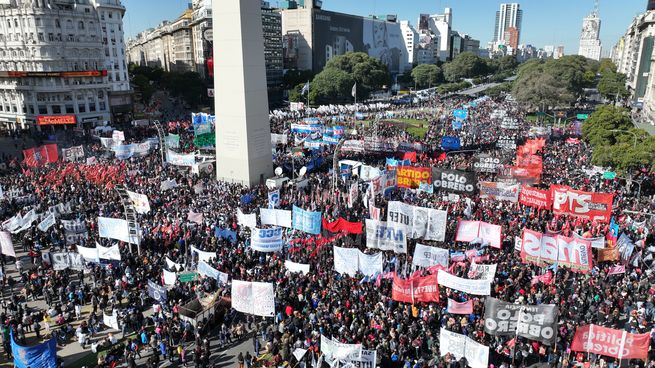 Movilización en el Obelisco.&nbsp;