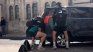 The All Blacks, New Zealand rugby selection, helped lift a stagnant car in the city of Buenos Aires. The All Blacks, New Zealand rugby selection, helped lift a stagnant car in the city of Buenos Aires.
