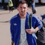 Lionel Messi rumbo a Atlanta donde Argentina jugará la semifinal frente a Inglaterra. Lionel Messi rumbo a Atlanta donde Argentina jugará la semifinal frente a Inglaterra.