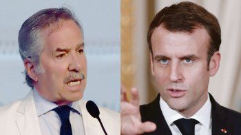 Felipe Solá y Emmanuel Macron