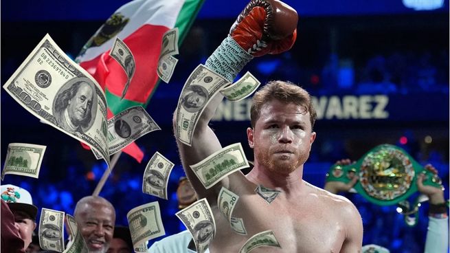 Saúl Canelo Álvarez figura en el segundo lugar del ránking de los deportistas que más han ganado en 2025.