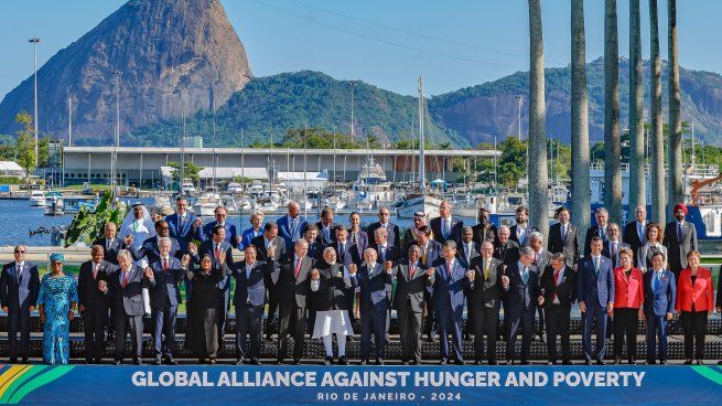 La foto familiar del G20, un papelón para la organización.