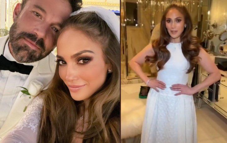 primeras imagenes del casamiento de jennifer lopez y ben affleck