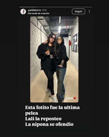 Wanda with Lali, in the photo that would have unleashed the distance of China. Wanda with Lali, in the photo that would have unleashed the distance of China.