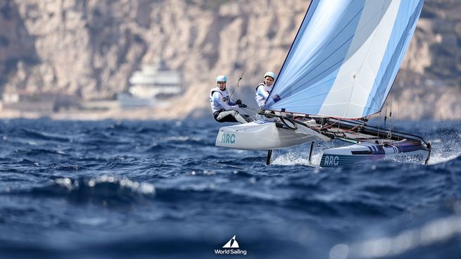 Majdalani y Bosco tuvieron un estreno prometedor en la vela de París 2024.