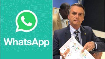 WhatsApp y Jair Bolsonaro.