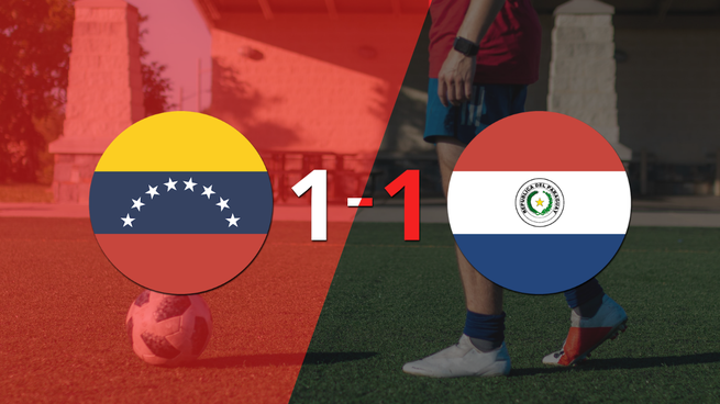 Paraguay empató 1-1 en su visita a Venezuela