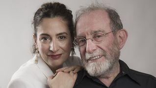 Muriel Santa Ana y Rubén Szuchmacher, protagonista y director de La gaviota. Foto: Carlos Furman.