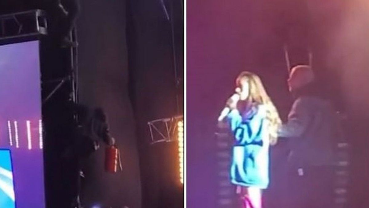 Scare at a Tini Stoessel show in Corrientes due to a fire principle