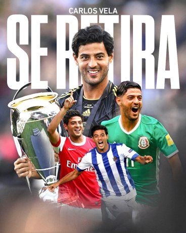 A los 36 años y luego de una larga trayectoria que la forjó mayoritariamente en el fútbol europeo, Carlos Vela decidió dar por finalizada su carrera profesional. A los 36 años y luego de una larga trayectoria que la forjó mayoritariamente en el fútbol europeo, Carlos Vela decidió dar por finalizada su carrera profesional.