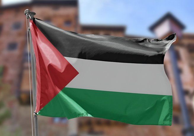 Yvette Cooper defended the British decision as a key to the security of Israelis and Palestinians.