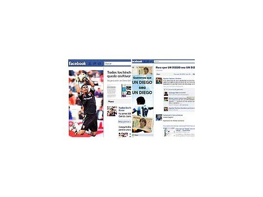 Desde Facebook se organizaron insólitas campañas que involucran a Juan Pablo Carrizo y Diego Armando Maradona.