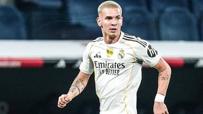 Franco Mastantuono debutó con la camiseta del Real Madrid.