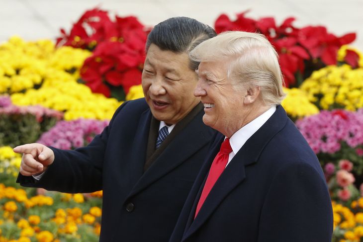 Trump con Xi Jinping, el premiere Chino. Foto de 2017