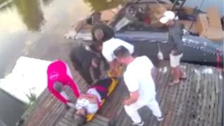 La mujer fue rápidamente trasladada el Hospital de Escobar. La mujer fue rápidamente trasladada el Hospital de Escobar.