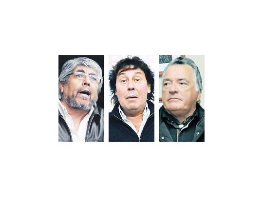 Hugo Moyano, Pablo Micheli, Luis Barrionuevo