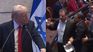 Donald Trump fue interrumpido en varias ocasiones durante su discurso en el Parlamento de Israel. Donald Trump fue interrumpido en varias ocasiones durante su discurso en el Parlamento de Israel.