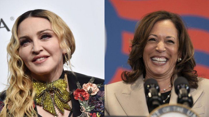 Madonna expresó su apoyo a la demócrata Kamala Harris.