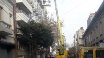 Voraz incendio en un edificio de Monserrat