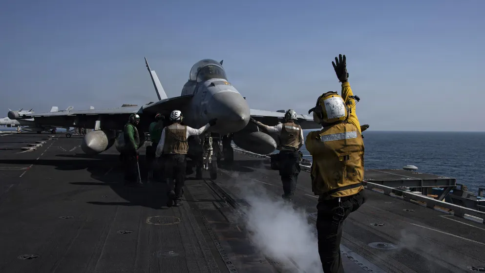 Guerra en Medio Oriente avión de EEUU