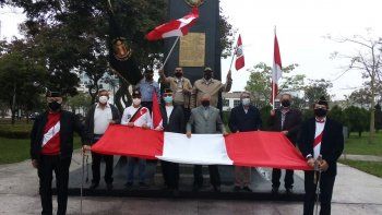 Más de 600 militares retirados estuvieron en la movilización en Lima.&nbsp;