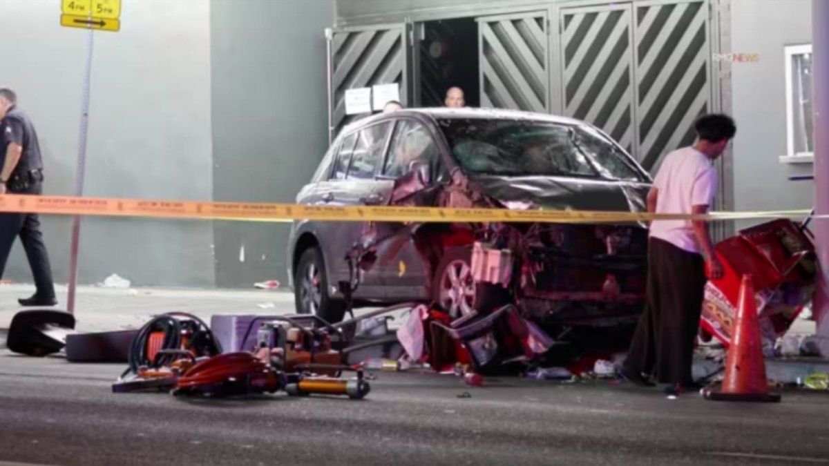A vehicle ran over a crowd in Los Angeles and left 30 injured