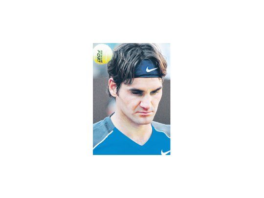 La desilusión en el rostro de Roger Federer. El suizo quedó eliminado en Roma.