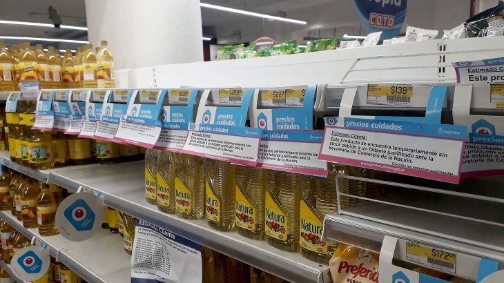 precios-cuidados-gondola-vacia-gondola-vacia-inflacion-precios