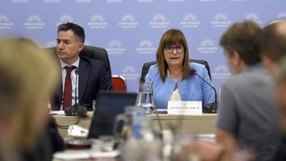 Patricia Bullrich, a inicios del 2024 durante la defensa de uno de sus proyectos en Diputados.