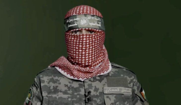 Abu Obedia, the spokesman for the Ezedin al Qassam brigades, expressed the statements in a video broadcast by the Qatari channel AI Jazeera. Abu Obedia, the spokesman for the Ezedin al Qassam brigades, expressed the statements in a video broadcast by the Qatari channel AI Jazeera.
