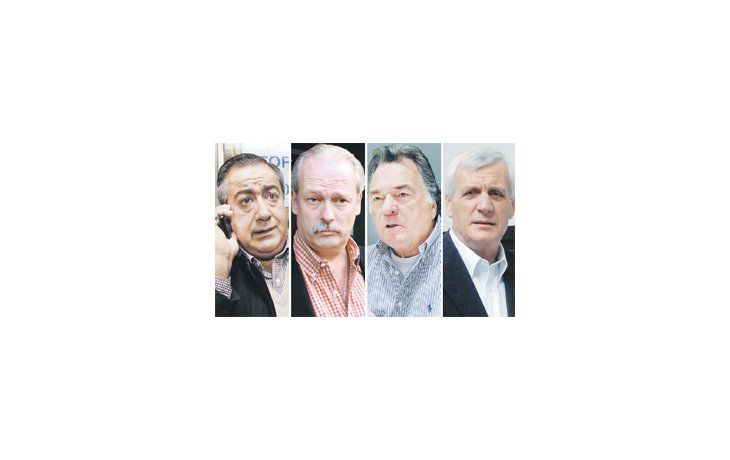 Héctor Daer, Andrés Rodríguez, Luis Barrionuevo, Antonio Caló