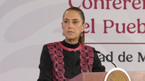 Claudia Sheinbaum en la Mañanera.