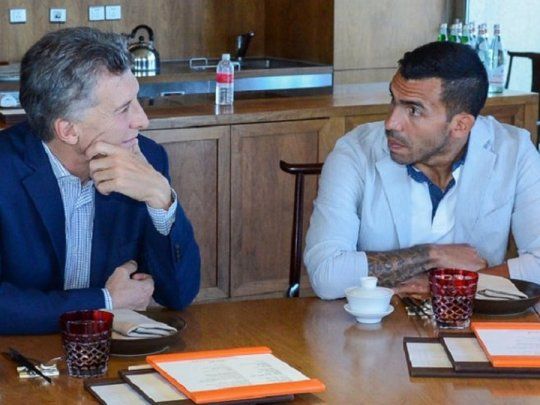 Macri y Tevez.