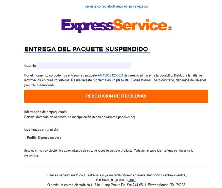 Algunos de los mensajes que pueden aparecer en la casilla de Spam. Algunos de los mensajes que pueden aparecer en la casilla de Spam.