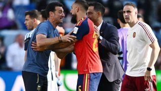 Lionel Scaloni intenta calmar las aguas sobre el final del partido Lionel Scaloni intenta calmar las aguas sobre el final del partido