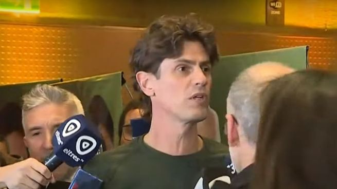 Martín Lousteau desde el búnker de Maximiliano Pullaro.&nbsp;