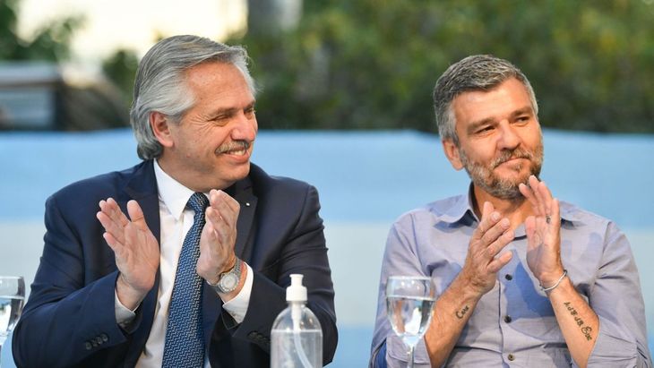 Alberto Fernández y Juan Zabaleta.&nbsp;