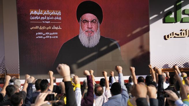 Hassan Nasrallah era el líder de Hezbollah.