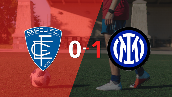 Solitario gol le da triunfo a Inter sobre Empoli