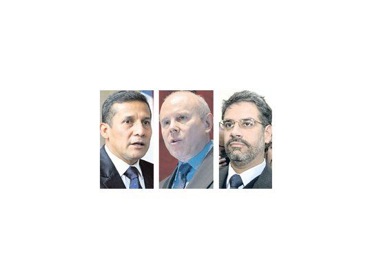 Ollanta Humala, Guido Mantega , Roberto Feletti