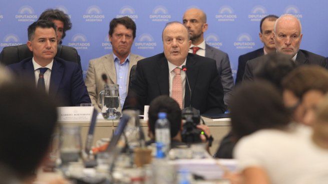 Guillermo Ferraro, ministro de Infraestructura, durante su exposición en Diputados.